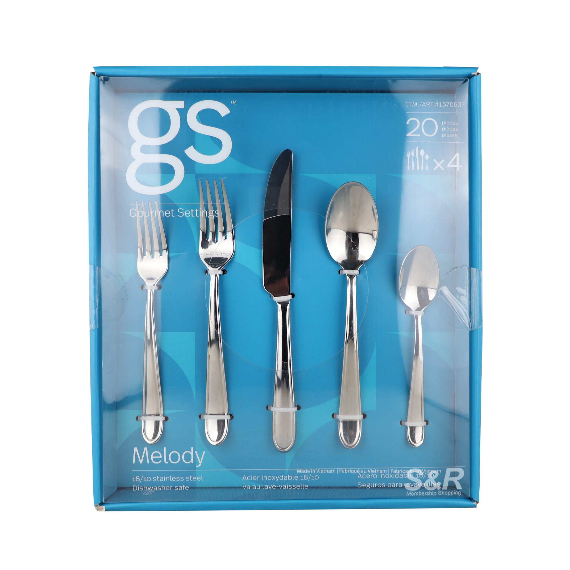 Gourmet Settings Melody Flatware 20pcs Gourmet Settings Melody Flatware 20pcs